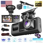 Dash Car Hd 1080P Front/rear/inside Dual Lens Video Recorder Camera G-sensor. Fixed Price $22.98.