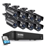 Zosi H.265 Security System 1080P Dvr Night Video Outdoor Cctv Camera 0-2TB. Fixed Price $109.99.