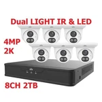 Uniview 8-CHAN 2TB Nvr Security System Smart Dual Light Kits EKDL-S31P8T46T2. Fixed Price $676.60.