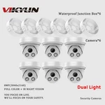 Pack Vikylin 8MP Dual Light Turret Ip Camera + 6PCS Waterproof Junction Box. Fixed Price $454.10.