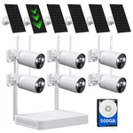 Toguard 4MP Wireless Home Security System 10CH Nvr 6PCS Solar Ip. Fixed Price $337.74.