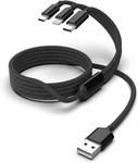 3-IN-1 Cable Type-c 8-PIN Micro-usb Charging Wire Power Cord For Phones. Fixed Price $15.83.