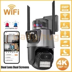 Dual Lens 4K Wifi Security Camera 8X Zoom Outdoor Home Night Vision Cctv Ptz. Fixed Price $30.99.