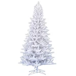 7.5' Vickerman Unlit Shiny White Spruce Christmas Tree Retro Vntg Style Decor. Fixed Price $274.09.