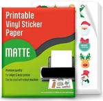 100 Matte 8.5"X11" Printable Vinyl Sticker Paper For Inkjet Laser Waterproof. Fixed Price $24.95.