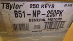 Ilco B51NP-250PK Nickel Plate Key Blank General Motors Taylor Box Lot Of. Fixed Price $25.00.