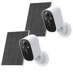 2PCS 1080P Wireless Security Camera 2K Wifi Solar Battery Power Outdoor. Fixed Price $59.99.