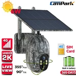 Campark 2.5K 4G Lte Solar 360 Ptz Trail Camera Game IP66 Security +sim Card. Fixed Price $55.99.