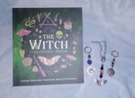 Witch Adult Coloring Book Moth Rear View Mirror Decoration Key Chain. Fixed Price $25.00.