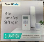 Simplisafe Champion Home Security System White (TGT-1) 9 Piece Kit. Fixed Price $90.82.