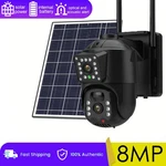 Sansco Solar Battery Powered Wireless Security Camera Pan Tilt 4MP 2-WAY Audio. Fixed Price $44.00.