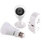 Vivitar Deluxe Wi-fi Home Automation Starter Kit Camera, Bulb & Plug IPC-560-OD. Fixed Price $89.99.