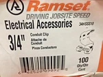 Ramset - 34HSSS10 3/4" (19 Mm) Conduit Clamp 200 Qty. Fixed Price $120.00.