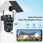 5GWIFI Solar Pan Security Camera 8MP Audio Dual Lens Wireless Color Night Vision. Fixed Price $51.30.