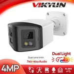 Vikylin 4MP Dual Light Panoramic Cctv Camera Full Color Ir Lens Speaker. Fixed Price $70.80.