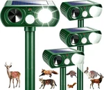 4 Pack Sonic Fortress Yard Animal Repellent Motion Sensor IP65 Waterproof. Fixed Price $40.00.