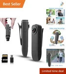 1080P Mini Body Camera With Night Vision & 64GB Card Ultra-lightweight Pov. Fixed Price $55.99.