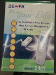 Denpa USB-24 Master Your Life Digital Voice Recorder Fm Radio Wireless Mic Kit. Fixed Price $53.51.