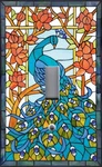 Art Nouveau Stained Glass Paradise Peacock Light Switch Wallplate Outlets. Fixed Price $15.00.